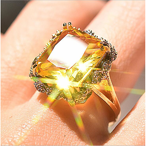

Women Band Ring Classic Gold Gold Plated Antique Luxury Yellow 1pc 6 7 8 9 10 / Women's