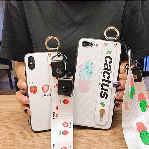 

Summer New Huawei P30 Pro Mobile Phone Shell Female P20 Lanyard Mate20X Drop Protection Sleeve Glory V20 Strawberry Small Fresh Nova3E Wrist Wtrap Bracket