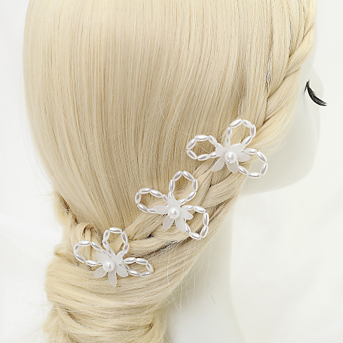 

Other Material / Imitation Pearl Hair Pin with Imitation Pearl 3 Pieces Wedding Headpiece