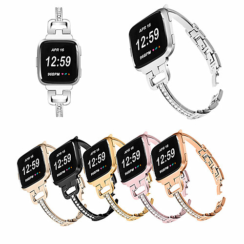 

Applicable to the Fitbit versa Lite D glyph table set auger stainless steel strap hand chain strip steel belt