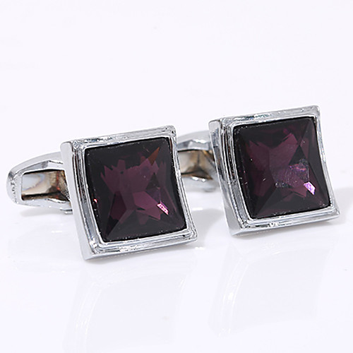 

Cufflinks Classic Fashion Alloy Brooch Jewelry Silver For Wedding Party