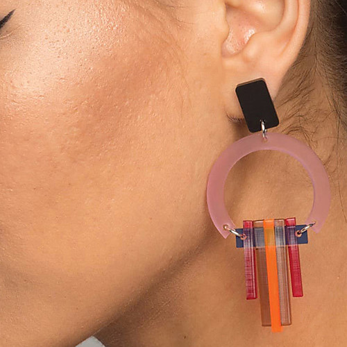 

Women's Drop Earrings Dangle Earrings 3D Precious Fashion Earrings Jewelry Rainbow For Party Daily Street 1 Pair