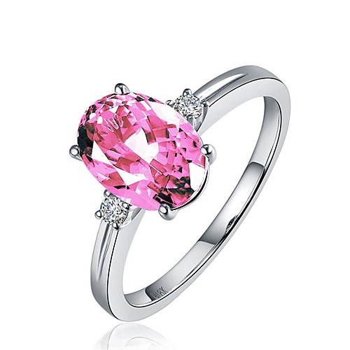 

Adjustable Ring AAA Cubic Zirconia Pink Dark Blue Platinum Plated Stylish 1pc Adjustable / Women's / Wedding / Gift / Daily / Alloy