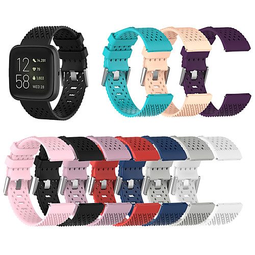 

Sport Wrist Watch Band for Fitbit Versa / Fitbit Versa Lite / Fitbit Versa2 Silicone Wristband Watch Strap Size S L