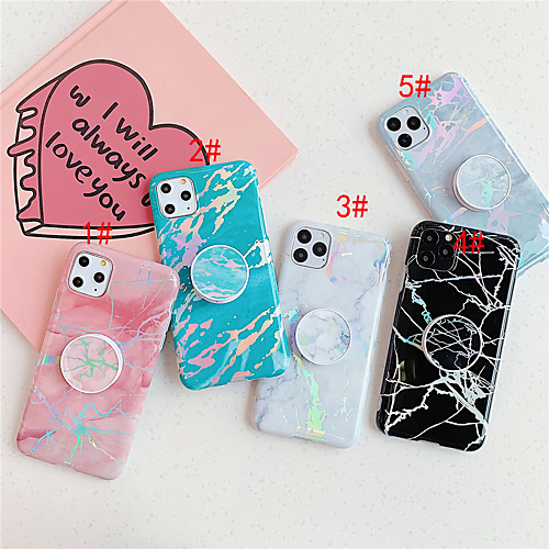 

Case For Apple iPhone 11 / iPhone 11 Pro / iPhone 11 Pro Max with Stand / Pattern Back Cover Marble TPU for iPhone 6 6 Plus 6s 6s plus 7 8 7 plus 8 plus X XS XR XS MAX