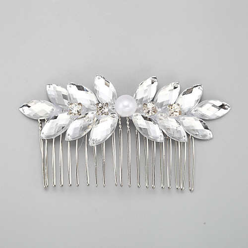 

Imitation Pearl / Rhinestone / Paillette Hair Combs with Rhinestone / Imitation Pearl / Paillette 1 Piece Wedding Headpiece