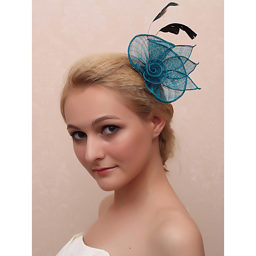 

Fabrics Flowers with Floral 1 PC Wedding Headpiece
