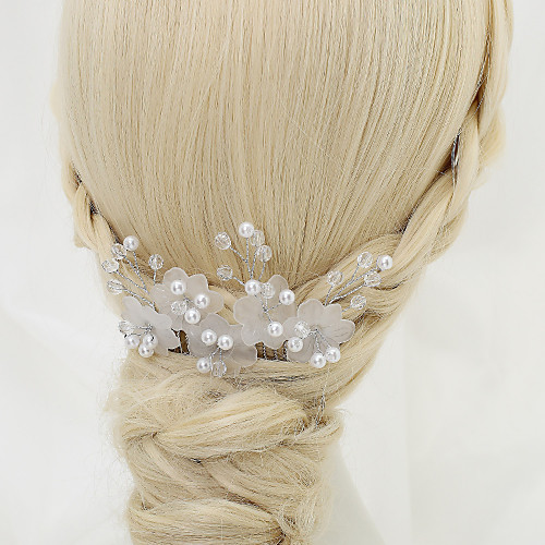 

Other Material / Crystal / Imitation Pearl Hair Combs with Crystal / Imitation Pearl 1 Piece Wedding Headpiece
