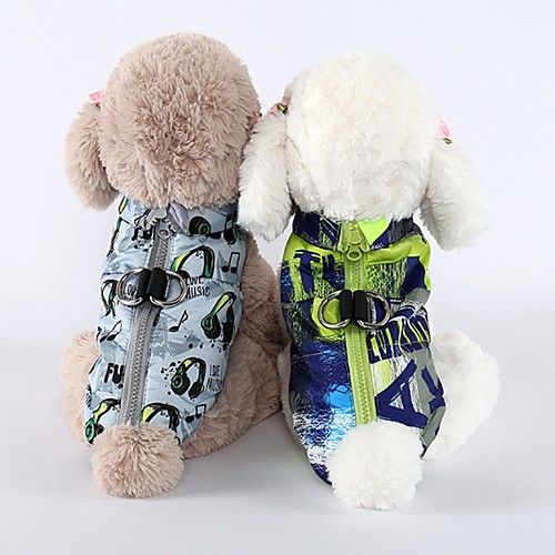 

Dog Jacket Waterproof Puffer / Down Jacket Geometric Bowknot Animal Casual / Daily Warm Ups Outdoor Winter Dog Clothes Puppy Clothes Dog Outfits Camouflage Color White Red Costume for Girl and Boy Dog