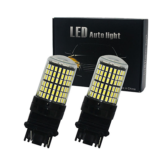 

2PCS/LOT Canbus T25 3156 P27W 3157 P27/7W 144SMD 4014 LED Car Light Bulb Car DRL Turn Signal Light brake light Clearance LED white amber red 12V-24v