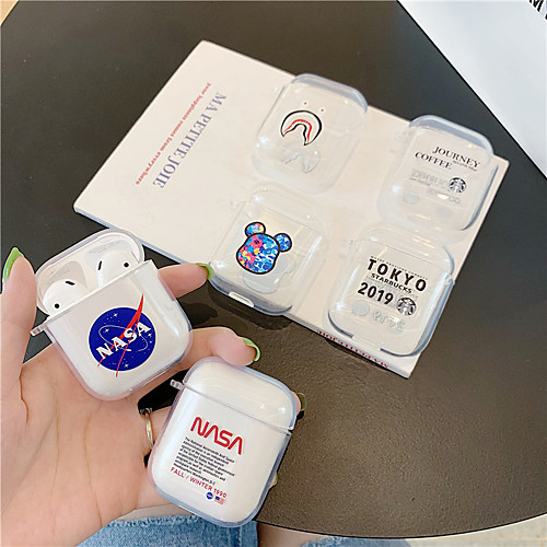 

AirPods Case TPU Soft Word Pattern Portable For AirPods1 AirPods2 (AirPods Charging Case Not Included)