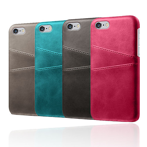 

Case For Apple iPhone XR / iPhone XS Max Shockproof Back Cover Solid Colored Soft TPU / PU Leather for iPhone 5/5E/5S/6 / iPhone 6 Plus / 7/ 7PIUS /8 /8PIUS /X /XS