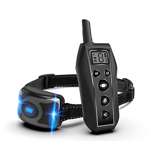 

Dog Training Anti Bark Collar Shock Collar Adjustable Length Remote Controlled Sound Dog Electric Dog 500M Range Waterproof Rechargeable Automatic Case Included Adjustable Flexible Safety Resin Nylon