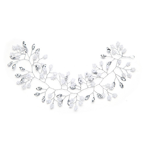 

Imitation Pearl / Rhinestone / Alloy Headdress with Rhinestone / Imitation Pearl 1 Piece Wedding Headpiece