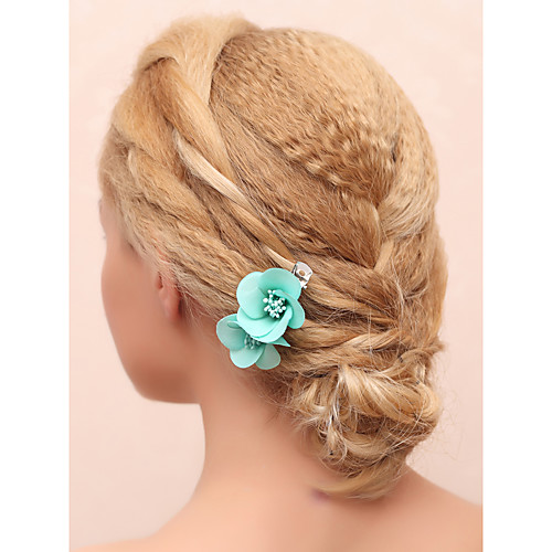 

Fabrics Flowers with Floral 1 Piece Wedding Headpiece