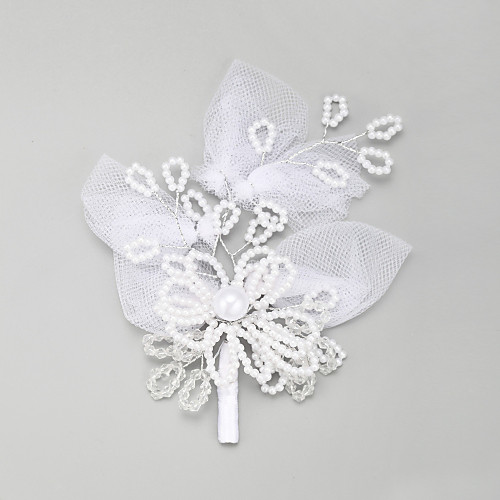 

Crystal / Imitation Pearl Headdress with Crystal / Imitation Pearl 1 Piece Wedding Headpiece