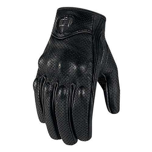 

Motorcycle Gloves - Hard Knuckle Gloves with Antiskid Grip - Men/Women Leather Motorcycle Gloves Breathable Cowhide