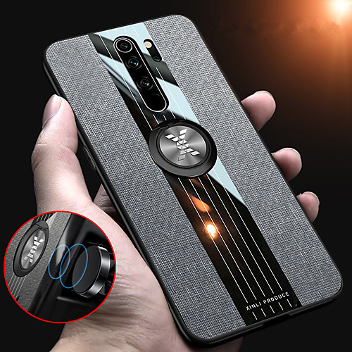 

Luxury Cloth Magnetic Ring Holder Case For Xiaomi Redmi Note 8 Pro Note 7 Note 5 K20 Pro Redmi 7 Case Hard PC Fabric Soft TPU Frame Cover