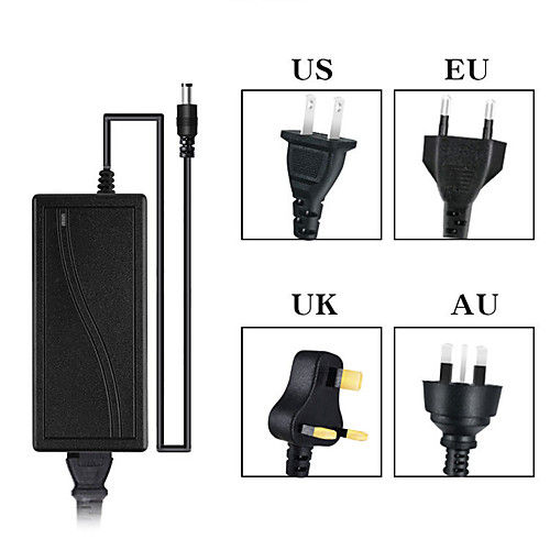 

Power Supply Adapter 12V 4A Charger Universal AC100-240V For Routers 3528/5050 LED Strip Lights CCTV Cameras