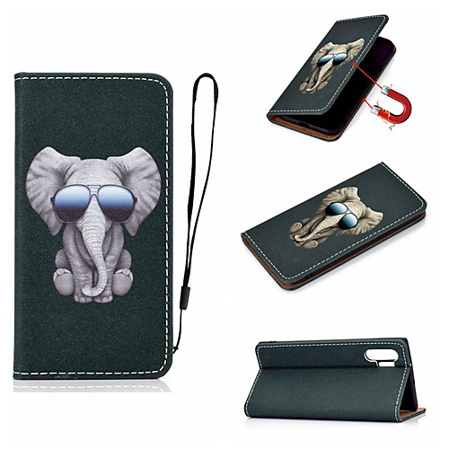 

Case For Samsung Galaxy Note 9 / Galaxy Note 10 / Galaxy Note 10 Plus Card Holder / with Stand / Flip Full Body Cases Animal PU Leather
