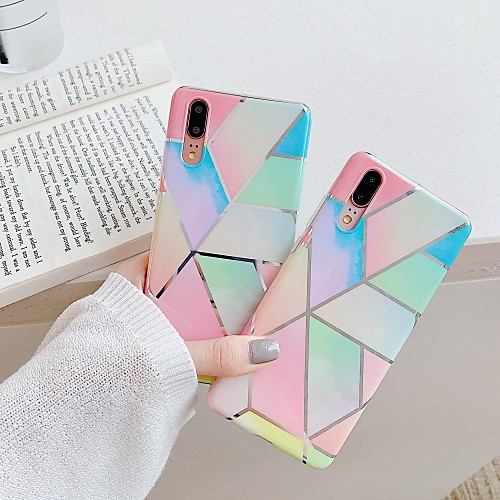 

Case For Huawei Huawei Nova 4 / Huawei P20 / Huawei P20 Pro Plating / IMD / Pattern Back Cover Marble TPU