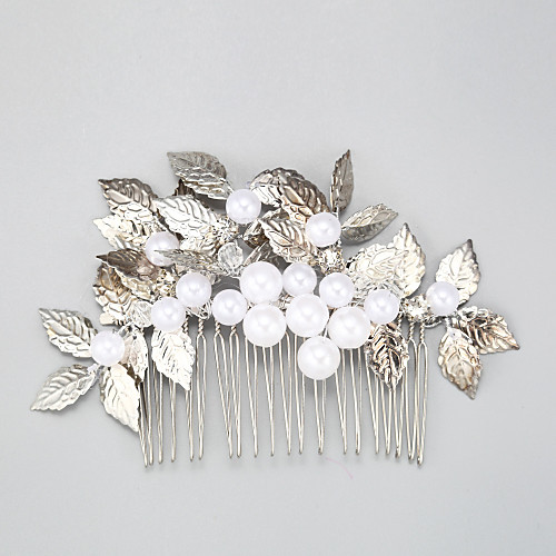 

Other Material / Imitation Pearl / Alloy Hair Combs with Imitation Pearl 1 Piece Wedding Headpiece