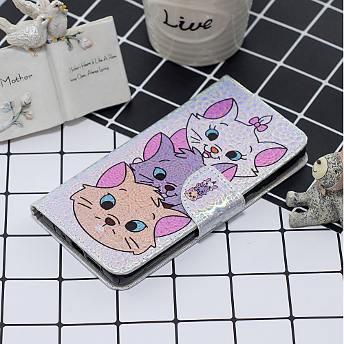 

Case For Apple iPhone 11 / iPhone 11 Pro / iPhone 11 Pro Max Wallet / Card Holder / with Stand Full Body Cases Cat / Animal / Cartoon PU Leather