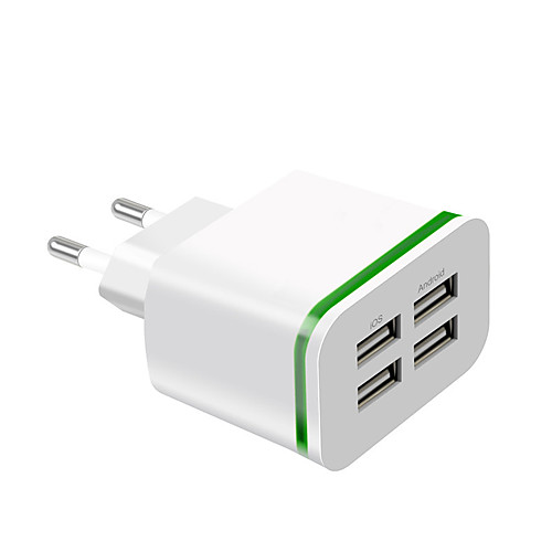 

Fast Charger USB Charger EU Plug Multi-Output 4 USB Ports 4 A 100~240 V for Universal