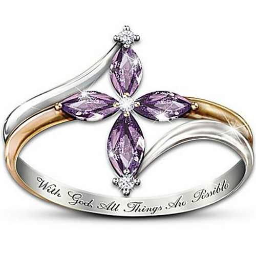 

Ring AAA Cubic Zirconia Silver Platinum Plated Sweet 1pc 6 7 8 9 10 / Women's / Daily