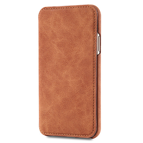 

Case For Apple iPhone XS / iPhone XR / iPhone XS Max Card Holder Full Body Cases Solid Colored PU Leather