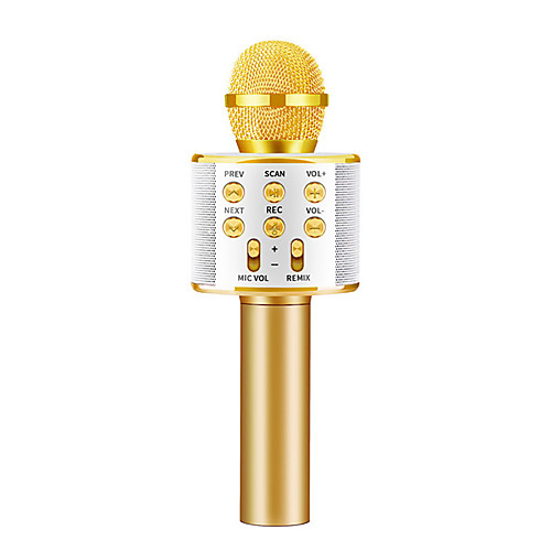 

Roreta WS858 Bluetooth Wireless Microphone Speaker Professional Handheld Karaoke Mic Music Player Singing Recorder KTV Mic