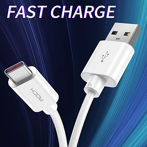 

Type-C Cable 1.0m(3Ft) Quick Charge PVC(PolyVinyl Chloride) USB Cable Adapter For Samsung / Huawei / Xiaomi