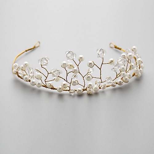 

Crystal / Imitation Pearl / Alloy Headdress with Crystal / Imitation Pearl 1 Piece Wedding Headpiece