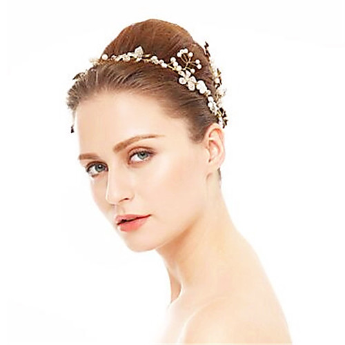 

Imitation Pearl / Rhinestone Headbands with Rhinestone / Imitation Pearl 1 Piece Wedding Headpiece
