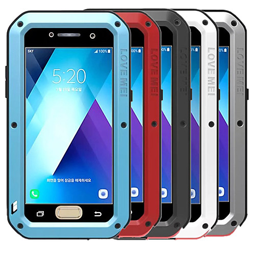

Phone Case For Samsung Galaxy Full Body Case A3 A5 Shockproof Water Resistant Solid Colored Hard Metal