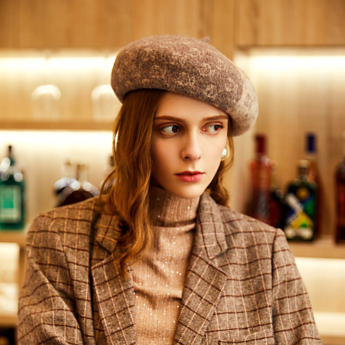 

Wool / Acrylic Headwear with Patterned / Color Block 1pc Casual / Daily Wear Headpiece