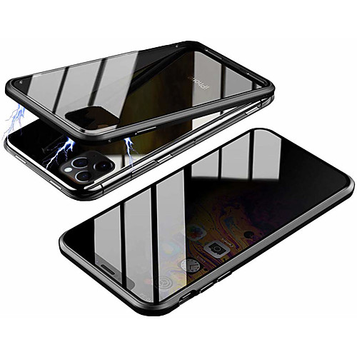 

Magnetic Double Sided Case For Apple iPhone 11 / iPhone 11 Pro / iPhone 11 Pro Max Magnetic Full Body Cases Solid Colored Tempered Glass