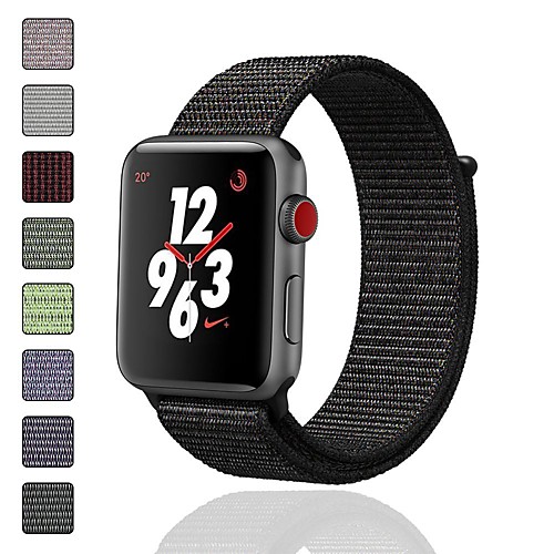 

Ремешок для часов для Apple Watch Series 4/3/2/1 Apple Спортивный ремешок / Дизайн украшения Нейлон Повязка на запястье