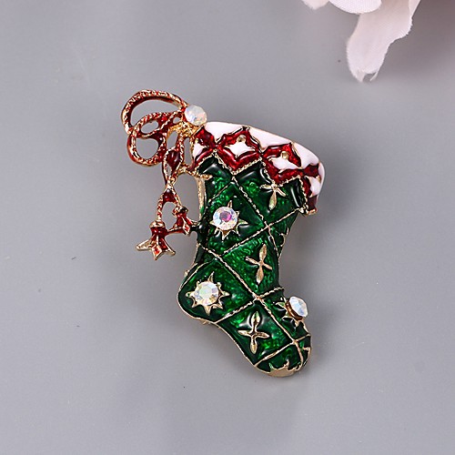 

Men's Women's Brooches Shoe Simple Brooch Jewelry Green For Christmas