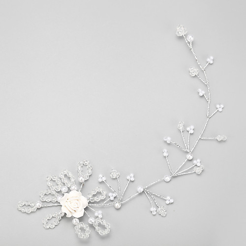 

Other Material / Crystal / Imitation Pearl Headdress with Crystal / Imitation Pearl 1 Piece Wedding Headpiece