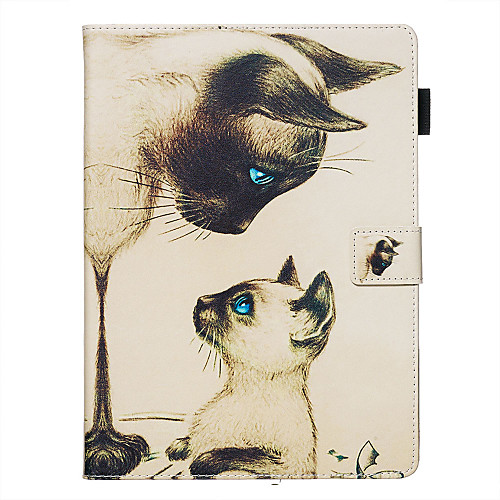 

Case For Samsung Galaxy Samsung Tab A 10.1(2019)T515 / Galaxy Tab A 10.5 T595 T590 Card Holder / Shockproof / with Stand Full Body Cases Cat PU Leather