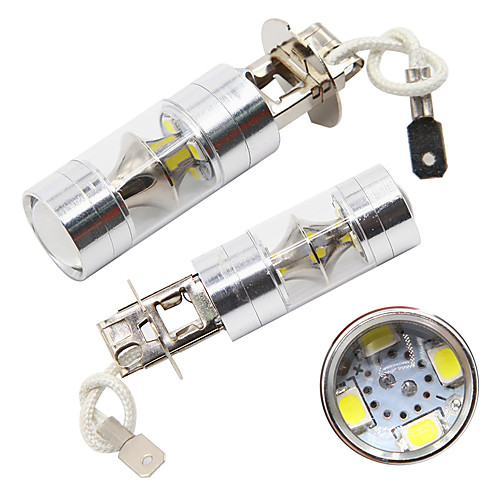 

2pcs/lot 60w Car fog light H1 h3 led LED 12SMD 2835 led Auto Driving Light DRL 6000k White daytime running light 12v