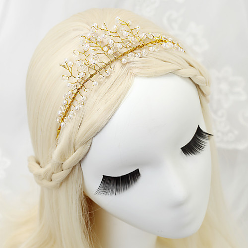 

Crystal / Imitation Pearl / Alloy Headdress with Crystal / Imitation Pearl 1 Piece Wedding Headpiece