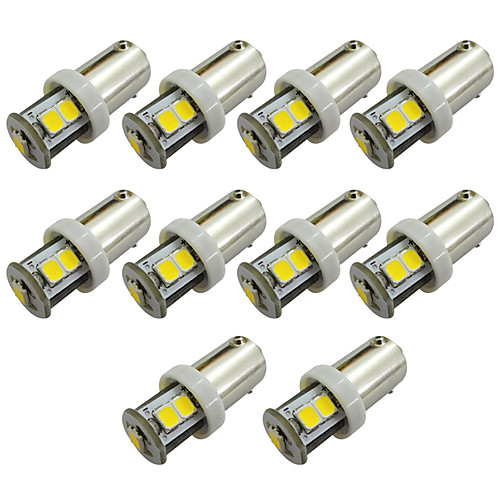 

10pcs BA9S / BAX9S Car Light Bulbs 1 W SMD 2835 200 lm 7 LED License Plate Lights / Working Lights / Tail Lights For universal Avenger / Elysee / 9-5