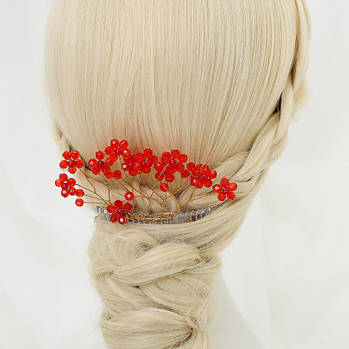

Crystal / Alloy Hair Combs with Crystal 1 Piece Wedding Headpiece