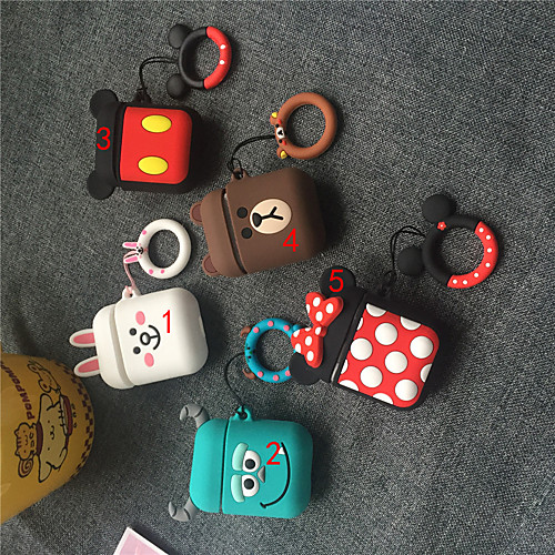 

Case For AirPods Dustproof / Lovely Headphone Case Soft