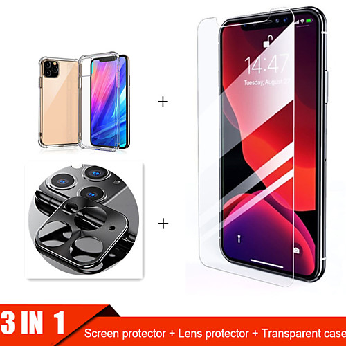 

3-in-1 Tempered Glass For iphone 11 Pro Max Case Camera Protective Glass For iphone 11 Pro Screen Protector For iphone 11