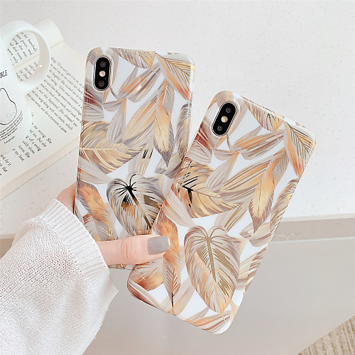 

Phone Case For Apple Back Cover iPhone 12 Pro Max 11 SE 2020 X XR XS Max 8 7 6 Plating IMD Pattern Marble TPU