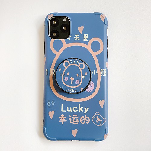 

Case For Apple iPhone 11 / iPhone 11 Pro / iPhone 11 Pro Max Shockproof / with Stand / IMD Back Cover Word / Phrase / Cartoon TPU