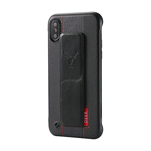 

Case For Apple iPhone XS / iPhone XR / iPhone XS Max Shockproof / with Stand / Ring Holder Back Cover Word / Phrase / Animal PU Leather / TPU